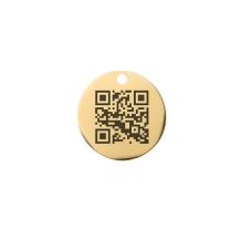 Gouden Dierenpenning Klein met QR Code