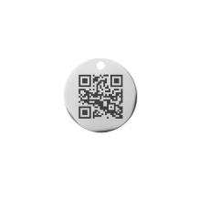 Zilveren Dierenpenning Klein met QR Code